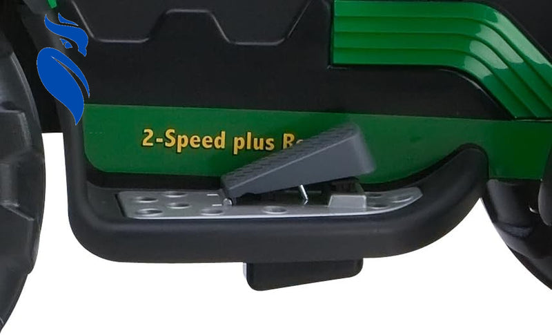 12-Volt Battery-Powered Ride-On John Deere Ground Loader Tractor Magic Cars 6
