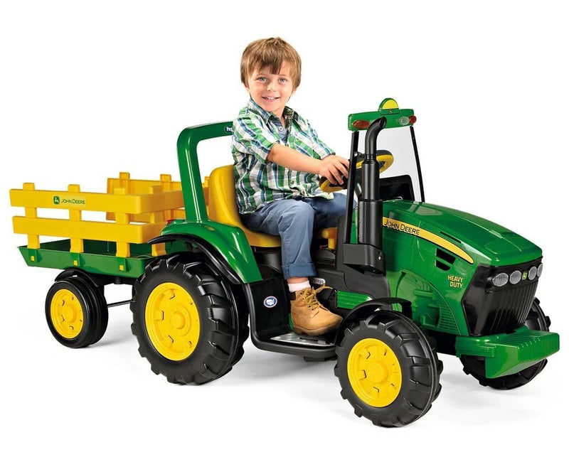 12-Volt John Deere Heavy-Duty Ride-On Tractor by Peg Perego Magic Cars Variant 0