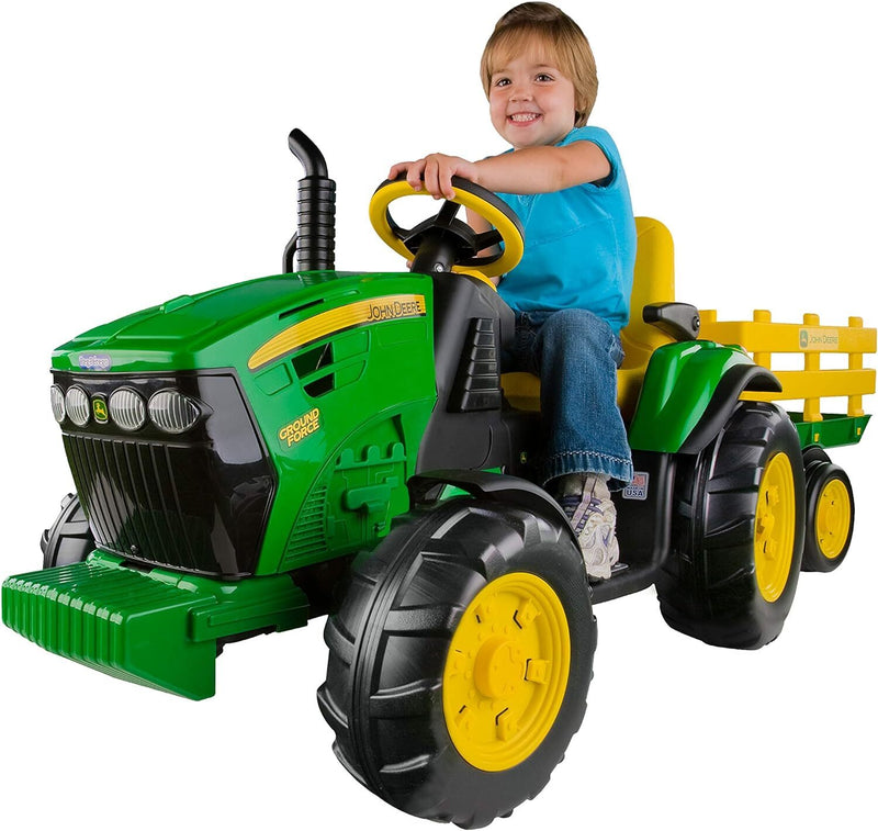 12-Volt Multi-Speed Ride-On Ground Force Tractor with Trailer Magic Cars 8