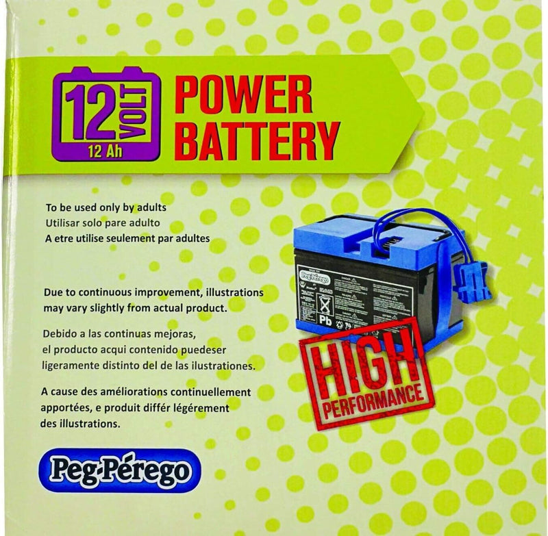 12V Replacement Battery Compatible with Peg Perego Ride-On Toys Magic Cars 4