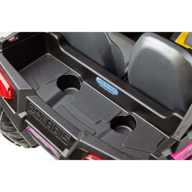 peg perego polaris ranger rzr 12V Battery-Powered Polaris Ranger RZR 900 Ride-On Toy in Red or Pink