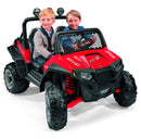 12V Battery-Powered Polaris Ranger RZR 900 Ride-On Toy in Red or Pink Magic Cars 9
