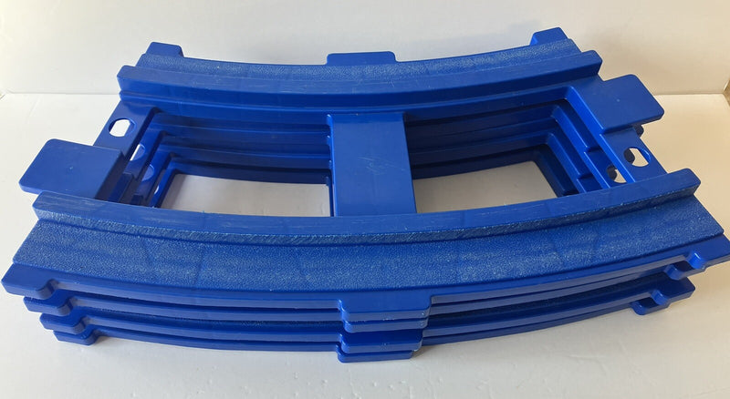 Set of 4 Blue Curved Train Tracks for Ride-On Thomas Train Magic Cars Variant 0
