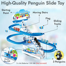Musical Penguin Roller Coaster Race Track Playset Magic Cars 4