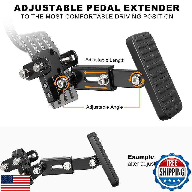 Gas and Brake Pedal Extenders for Short Drivers to Enhance Driving Comfort 2 Year Warranty