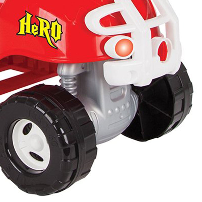 Hero Pedal-Free Kids Ride-On ATV Toy with Horn for Ages 3 and Up, Red Magic Cars 3