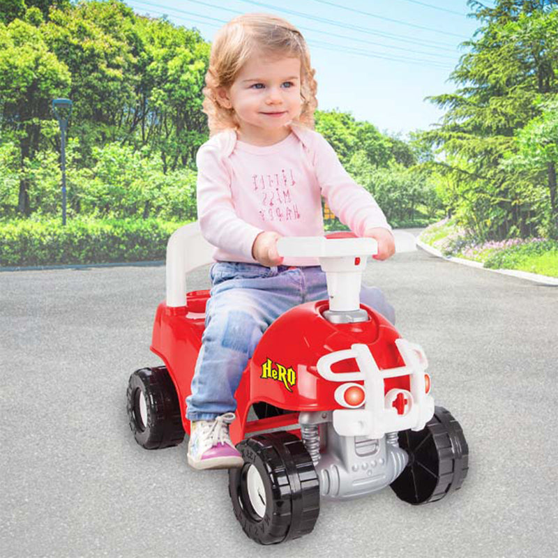 Hero Pedalless Ride-On ATV for Kids with Horn, Suitable for Ages 36 Months and Up, Red Magic Cars 7