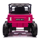 Pink 12V Electric Kids Ride-On Jeep Truck Toy with 6-Wheel Suspension and Remote Control Magic Cars 10