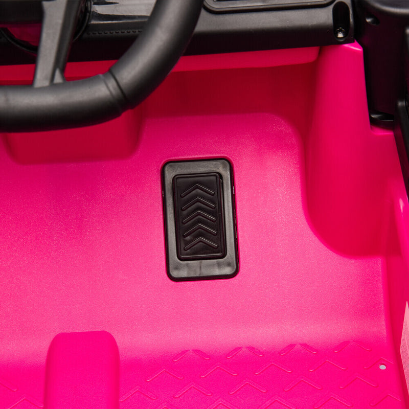Pink 12V Electric Kids Ride-On Jeep Truck Toy with 6-Wheel Suspension and Remote Control Magic Cars 14