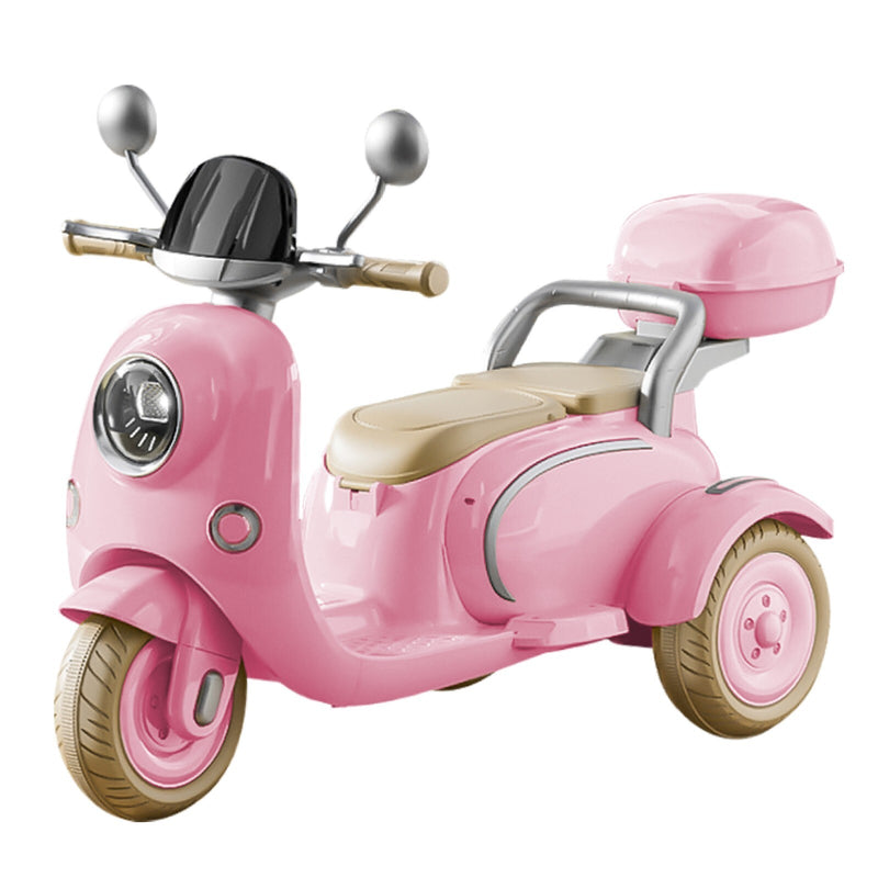 12V Pink Electric Ride-On Motorcycle for Girls with Battery and LED Lights Magic Cars Variant 0