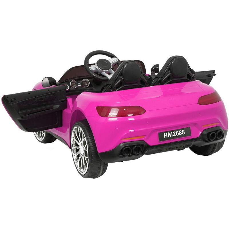 Pink 12V 2-Seater Ride-On Car with 2WD, Remote Control, Bluetooth, MP3, and LED Lights Magic Cars 10
