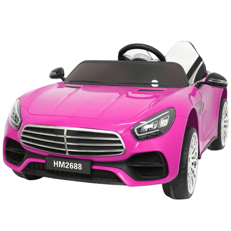 Pink 12V 2-Seater Ride-On Car with 2WD, Remote Control, Bluetooth, MP3, and LED Lights Magic Cars Variant 0