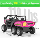 24V Pink 2-Seater Electric Ride-On Kids Dump Truck 4WD Off-Road with Remote Control Magic Cars 5