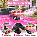 Pink 24V 2-Seat Licensed 1970 Dodge Charger R/T Electric Ride-On Car for Kids Magic Cars 12