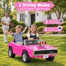 Pink 24V 2-Seat Licensed 1970 Dodge Charger R/T Electric Ride-On Car for Kids Magic Cars 20