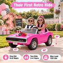 Pink 24V 2-Seat Licensed 1970 Dodge Charger R/T Electric Ride-On Car for Kids Magic Cars 8