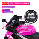 Pink 24V Electric Motorcycle for Kids - 6mph Ride-On Toy with Bluetooth and LED MP3 Magic Cars 4