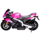 Pink 24V Electric Motorcycle for Kids - 6mph Ride-On Toy with Bluetooth and LED MP3 Magic Cars 5