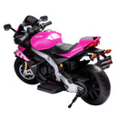 Pink 24V Electric Motorcycle for Kids - 6mph Ride-On Toy with Bluetooth and LED MP3 Magic Cars 6