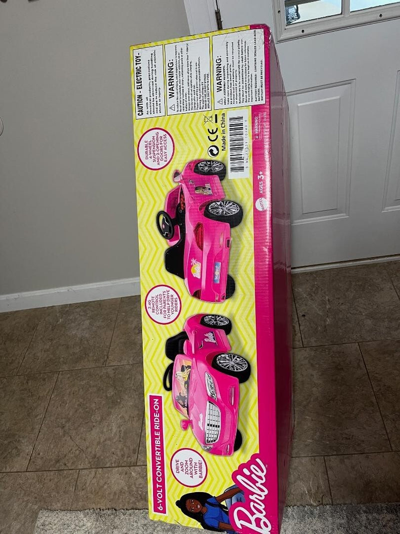 Pink Convertible Battery-Powered 6V Ride-On Car with Remote Control for Kids Ages 3+ Magic Cars 5