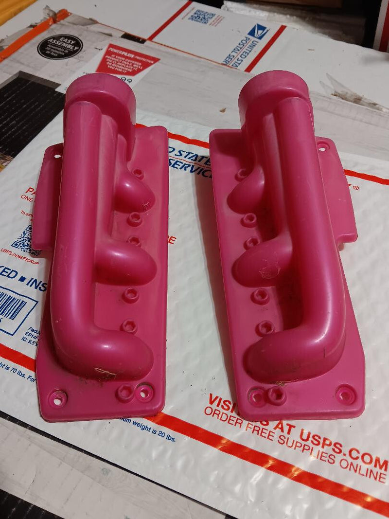 Pink Battery Compartment Tail Pipes Power Wheels Set for Dune Buggy Dune Racer Magic Cars Variant 0