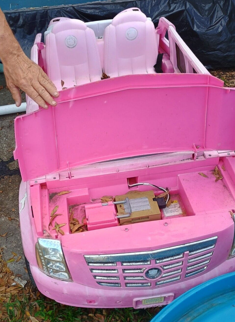 Pink Battery Operated Jeep Fire Truck for Girls Magic Cars 0