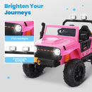 24V Pink Electric Kids Ride-On Jeep Car Toy with Remote Control Battery Powered Magic Cars 5