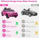 Pink Electric Ride-On Car for Kids and Girls with Safety Belt, Remote Control, and Music Magic Cars 1