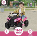 Pink Electric Kids ATV Ride-On Car with LED Lights and MP3 Player Magic Cars 2
