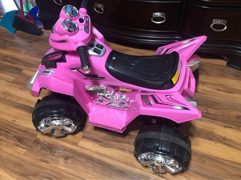 Pink Electric Four-Wheeler Quad Bike for Kids AV-01 Hero Model Magic Cars 1