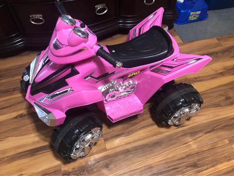 Pink Electric Four-Wheeler Quad Bike for Kids AV-01 Hero Model Magic Cars 2