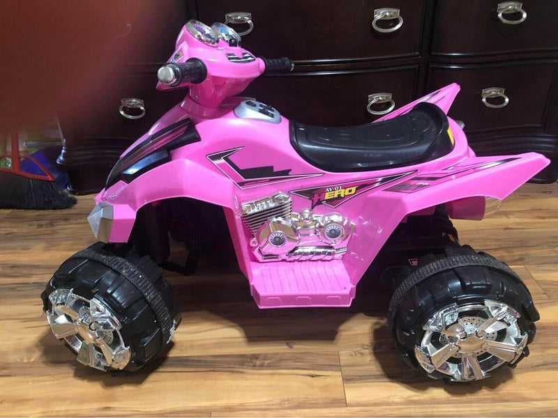 Pink Electric Four-Wheeler Quad Bike for Kids AV-01 Hero Model Magic Cars Variant 0