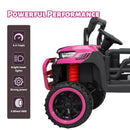 24V Pink 2-Seater Kids Electric 4WD Dump Truck Ride-On Car with Parental Remote Control Magic Cars 3