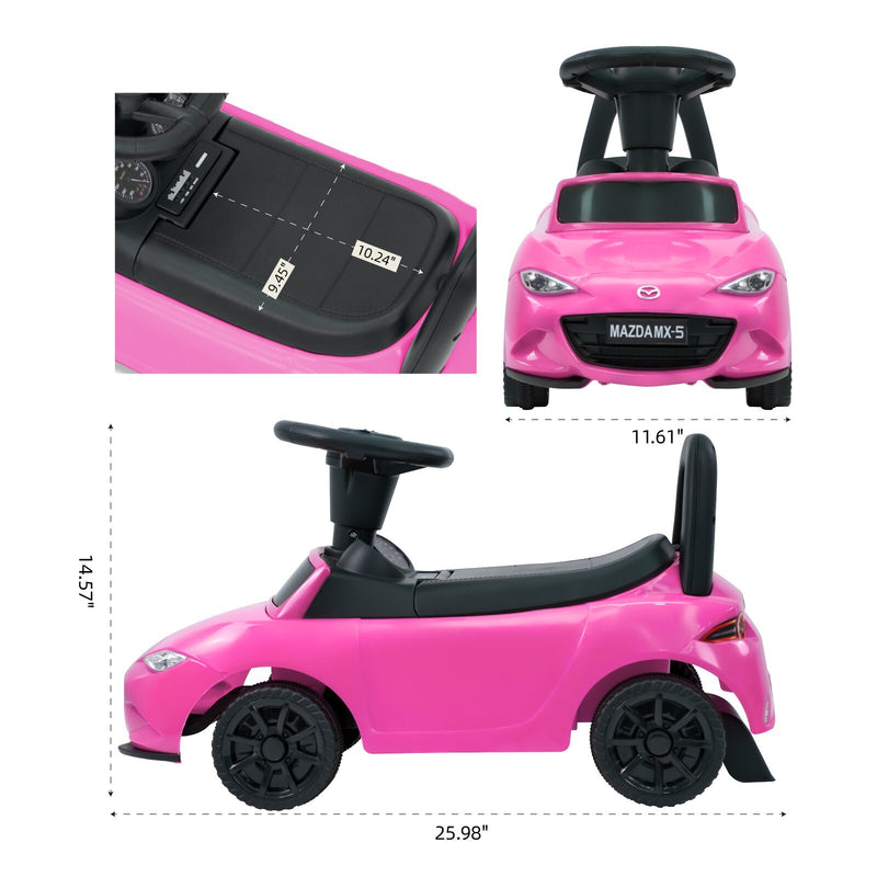 Pink Toddler Push Ride-On Car Toy Stroller for Ages 1-4, Supports up to 50 lbs Magic Cars 4