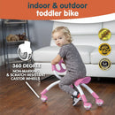 Pink Push Ride-On Toy for Balanced Development Ages 9 Months to 3 Years Magic Cars 5