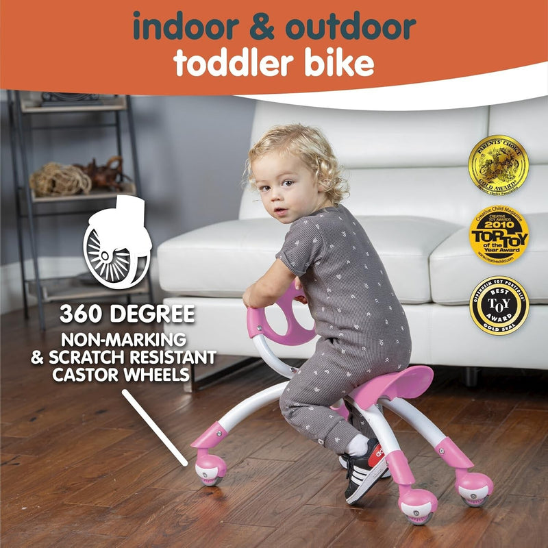 Pink Push Ride-On Toy for Balanced Development Ages 9 Months to 3 Years Magic Cars 5