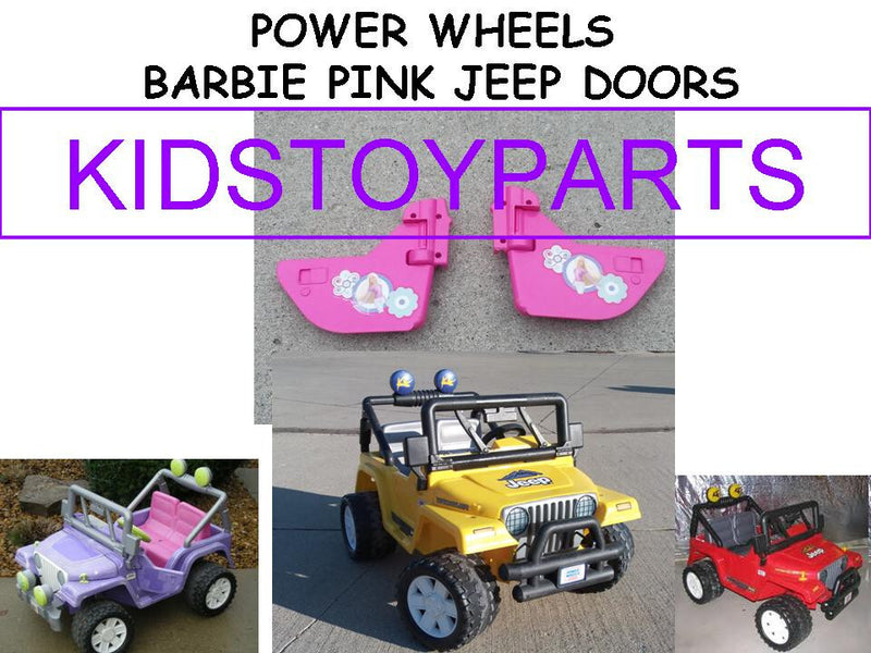Power Wheels Jeep Wrangler Pink Right and Left Doors Replacement Magic Cars 1
