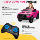 12V Pink Ride-On Truck Toy for Kids with Remote Control, Music, and Lights Magic Cars 2