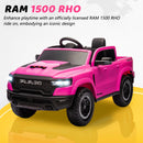 12V Pink Ride-On Truck Toy for Kids with Remote Control, Music, and Lights Magic Cars 5