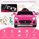 Pink Licensed Maserati 12V Battery-Powered Electric Ride-On Car for Kids Magic Cars 5