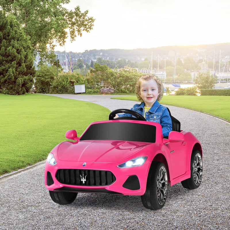 Pink Ride-On Licensed Maserati Grancabrio 12V Battery-Powered Motorized Car Magic Cars 1