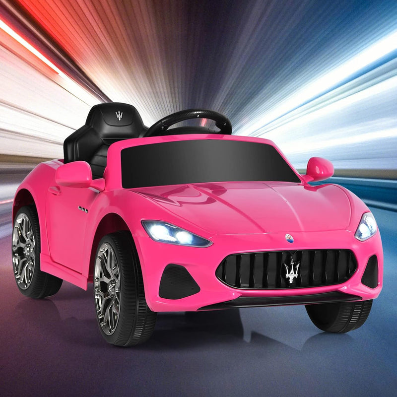 Pink Ride-On Licensed Maserati GranCabrio 12V Battery-Powered Motorized Car Magic Cars 8