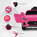 Pink Ride-On Licensed Maserati Grancabrio 12V Battery-Powered Motorized Car Magic Cars 6