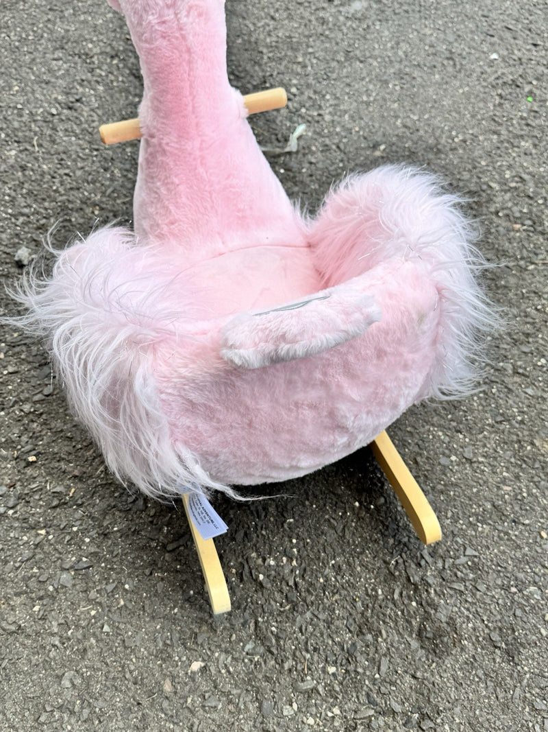 Pink Swan Deluxe Soft and Cuddly Ride-On Rocker Seat Toy Magic Cars 2