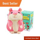 Interactive Pink Plush Hamster Toy That Mimics Your Voice and Wiggles Magic Cars Variant 0