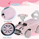 Pink Interactive Ride-On Toy with Safety Horn for Toddlers 18–36 Months Magic Cars 4