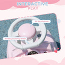 Pink Interactive Ride-On Toy with Safety Horn for Toddlers 18–36 Months Magic Cars 5