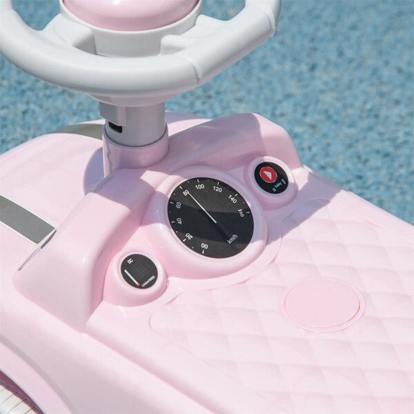 Pink Toddler Ride-On Toy with Horn Interactive and Safe for Ages 18-36 Months Magic Cars 8