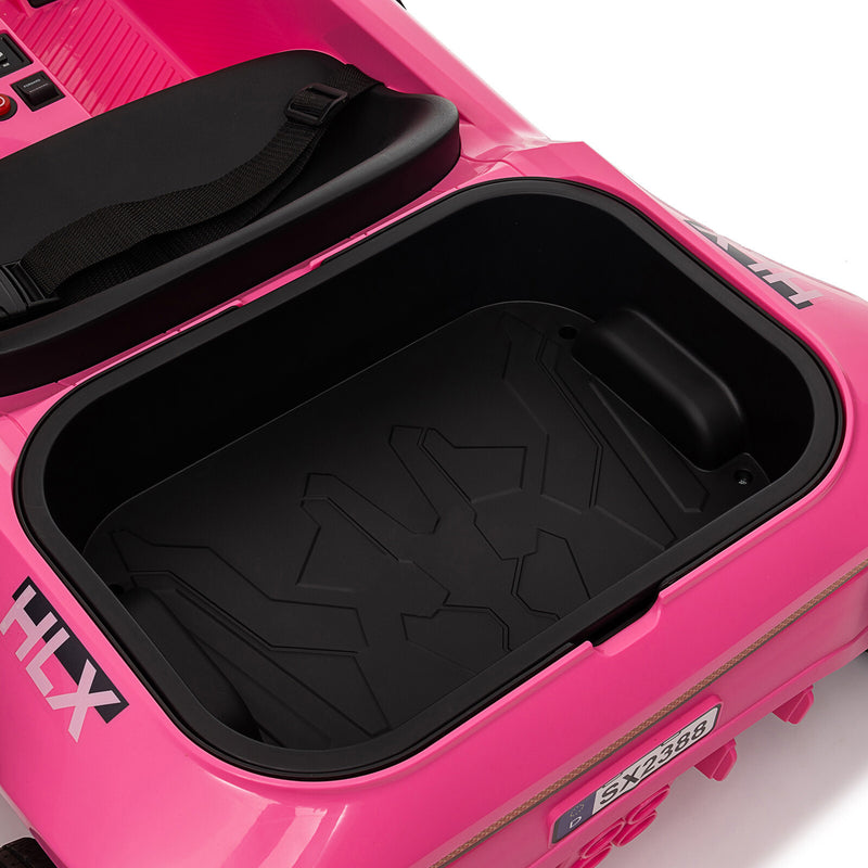 24V Rechargeable 2-Seater Kids Ride-On Car with Music, Remote Control – Available in Pink, Yellow, Blue, and Red Magic Cars 10