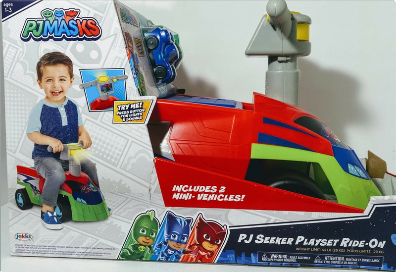 Seeker Ride-On Toy with Masks, 2 Mini Vehicles, and Sounds for Kids Ages 1-3 Years Magic Cars 4